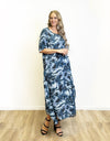 Larosela Viscose 3/4 Sleeve Long Dress