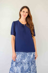 Merric Collar Tie Chiffon Top