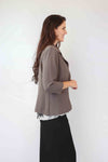 Merric Button Front Plain Jacket