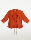 Larosela 3/4 Sleeve Tie Front Jacket