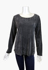 Merric Velvet Simple Top