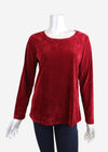 Merric Velvet Simple Top