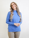 Merric Long-Sleeve Turtle-Neck Formfitting Top